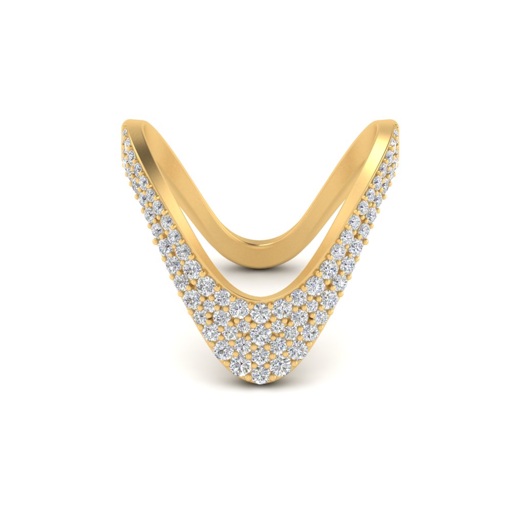 3 4 carat diamond vanki ring in yellow gold MGS10996R NL