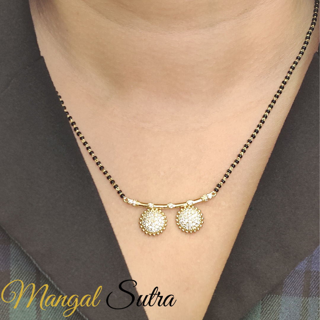 Cluster Diamond Wati Mangalsutra