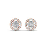 Load image into Gallery viewer, Classic Diamond Halo Stud Earring
