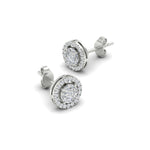 Load image into Gallery viewer, Classic Diamond Halo Stud Earring
