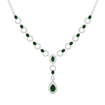 Load image into Gallery viewer, Circle Diamond Drop Necklace
