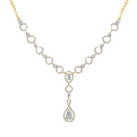 Load image into Gallery viewer, Circle Diamond Drop Necklace
