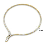 Load image into Gallery viewer, Tennis Eternity Y Diamond Necklace
