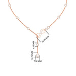 Load image into Gallery viewer, Delicate Diamond Chain Y Necklace
