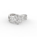 Load image into Gallery viewer, 2 Row Real Diamond Daily Wear Ring
