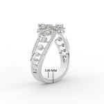 Load image into Gallery viewer, 2 Row Real Diamond Daily Wear Ring
