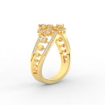 Load image into Gallery viewer, 2 Row Real Diamond Daily Wear Ring
