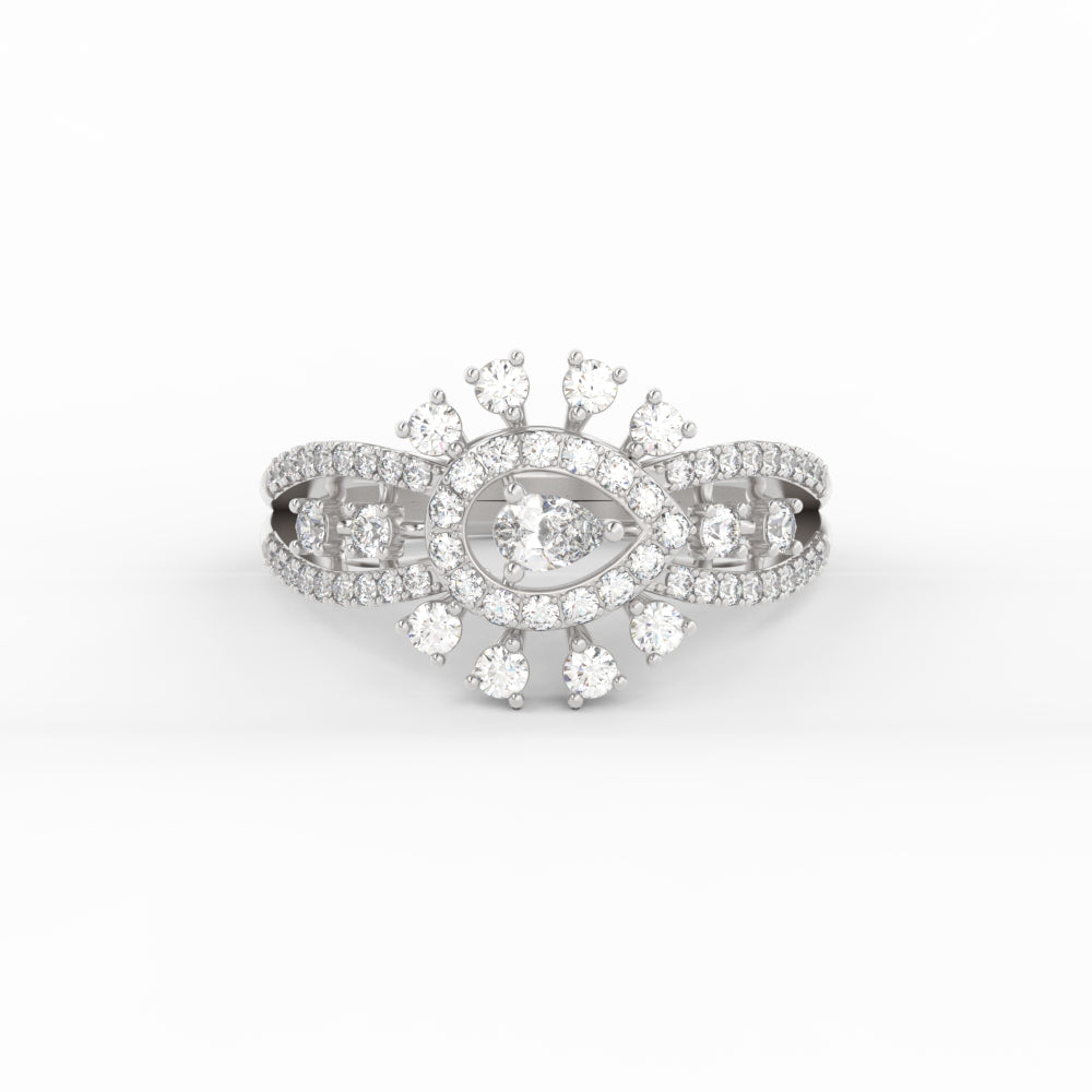 Cluster Cocktail Diamond Ring