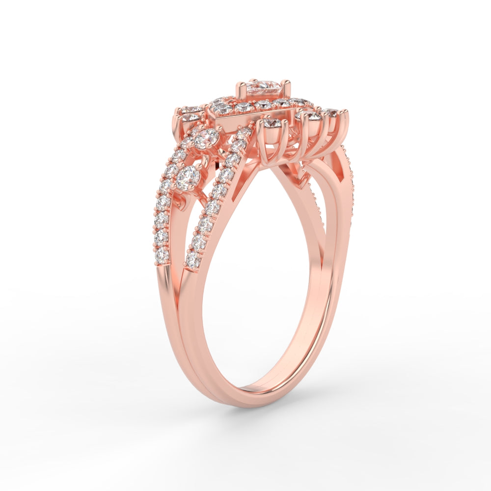 Cluster Cocktail Diamond Ring