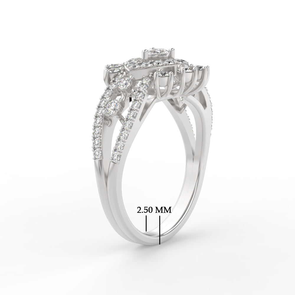 Cluster Cocktail Diamond Ring