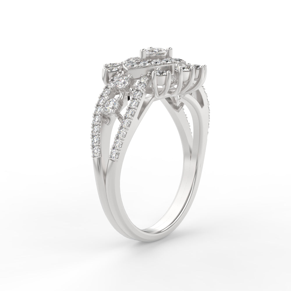 Cluster Cocktail Diamond Ring