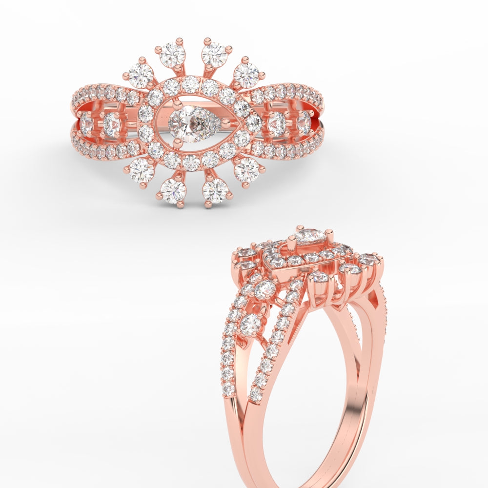 Cluster Cocktail Diamond Ring