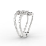 Load image into Gallery viewer, Spiral Real Diamond Delicate Ring
