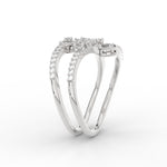 Load image into Gallery viewer, Spiral Real Diamond Delicate Ring
