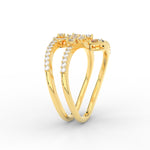 Load image into Gallery viewer, Spiral Real Diamond Delicate Ring
