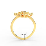 Load image into Gallery viewer, Cluster Indian Style Diamond Ring
