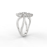 Load image into Gallery viewer, Real Diamond Split Shank Engagement Ring
