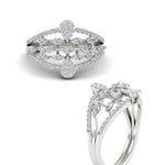 Load image into Gallery viewer, Illusion Set Pear Diamond Cocktail Diamond Ring
