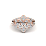 Load image into Gallery viewer, Illusion Set Pear Diamond Cocktail Diamond Ring
