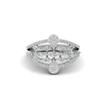 Load image into Gallery viewer, Illusion Set Pear Diamond Cocktail Diamond Ring
