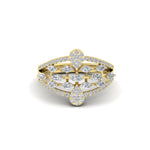 Load image into Gallery viewer, Illusion Set Pear Diamond Cocktail Diamond Ring
