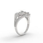 Load image into Gallery viewer, Mesh Diamond Cocktail Engagement Ring
