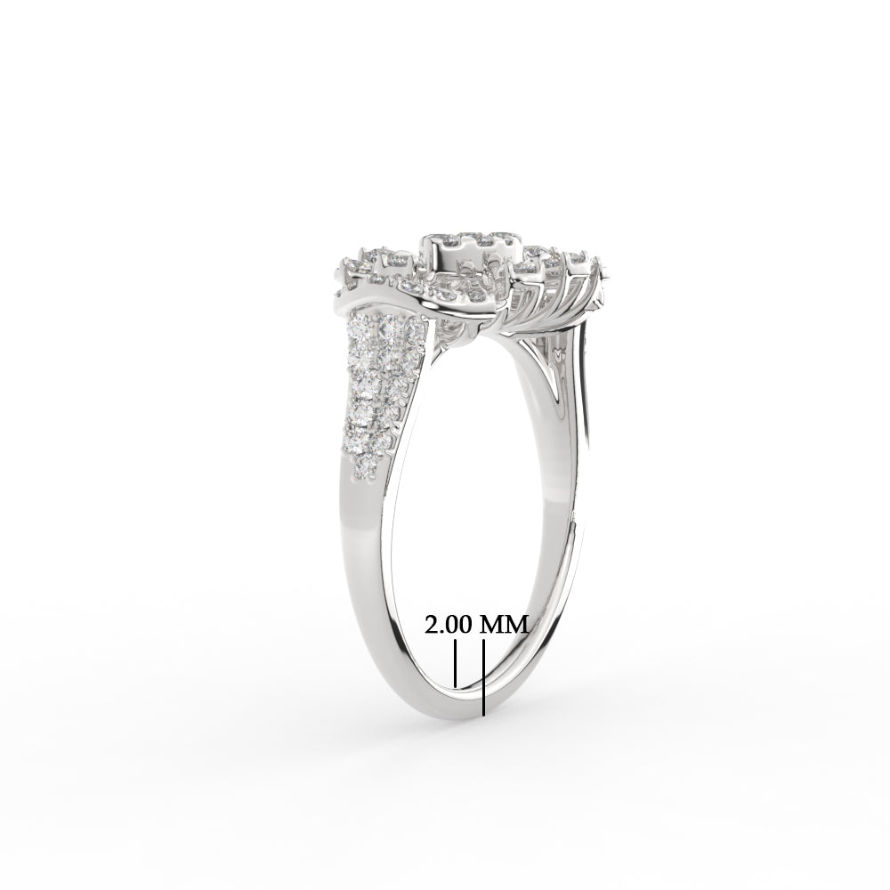 Beautiful Real Diamond Cocktail Ring