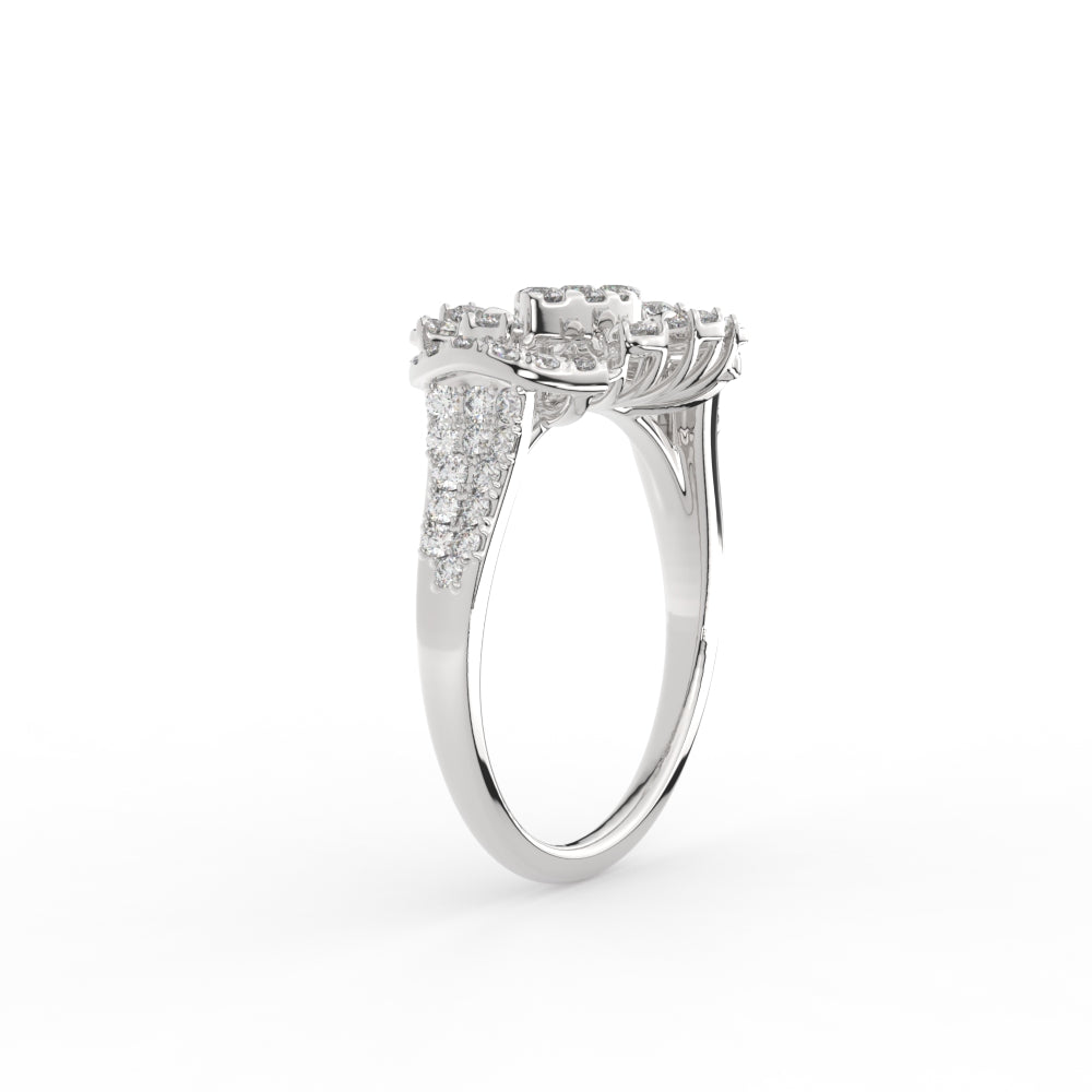 Beautiful Real Diamond Cocktail Ring