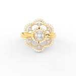 Load image into Gallery viewer, Beautiful Floral Diamond Engagement Ring
