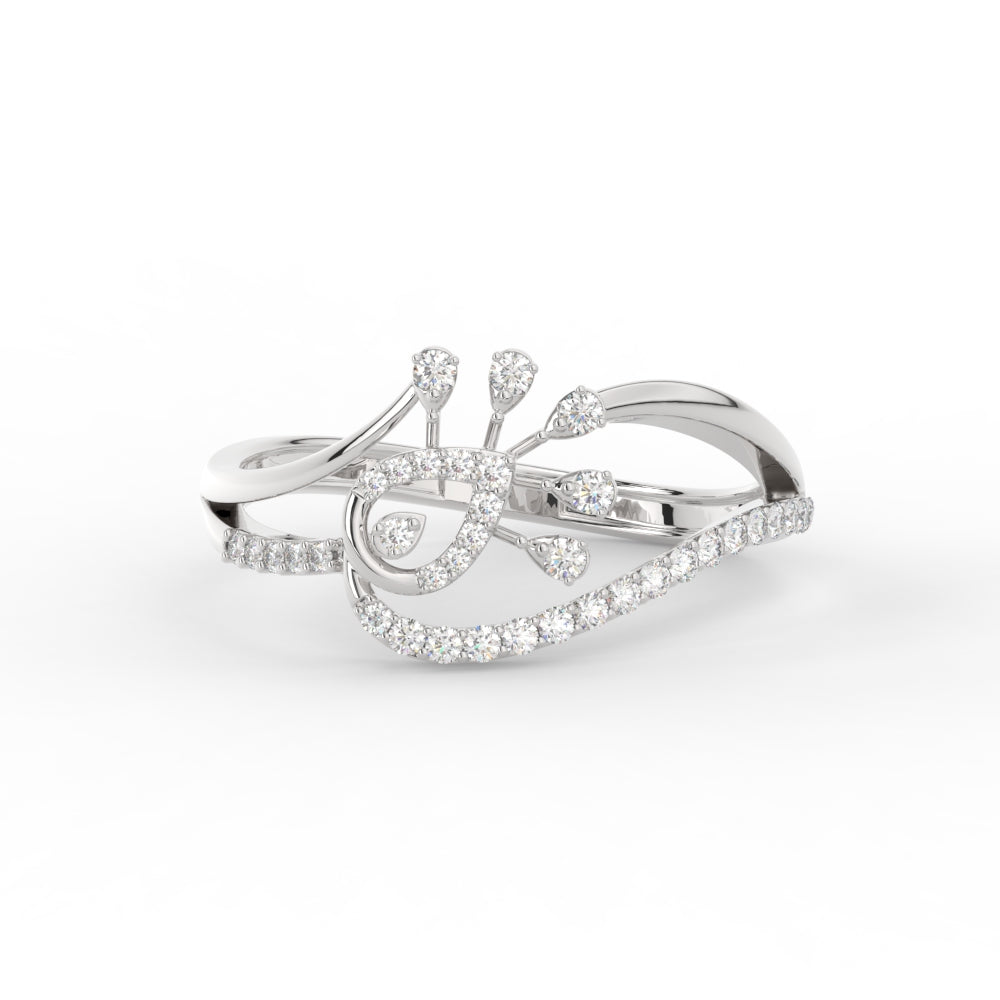 Delicate Beautiful Diamond Engagement Ring