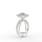 Load image into Gallery viewer, Illusion Set Round Solitaire Diamond Engagement Ring
