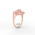 Load image into Gallery viewer, Elongated Natural Diamond Engagement Ring
