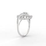 Load image into Gallery viewer, Elongated Natural Diamond Engagement Ring
