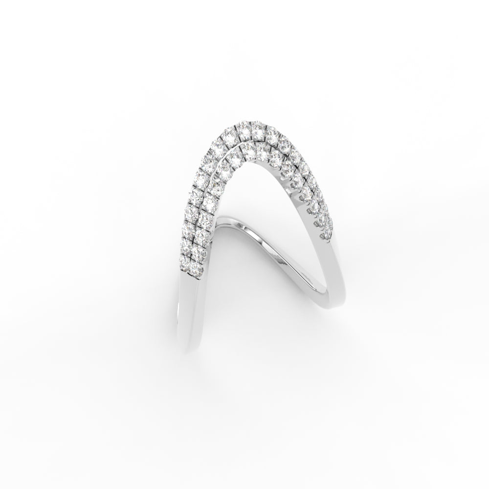 Double Band Vanki Diamond Ring