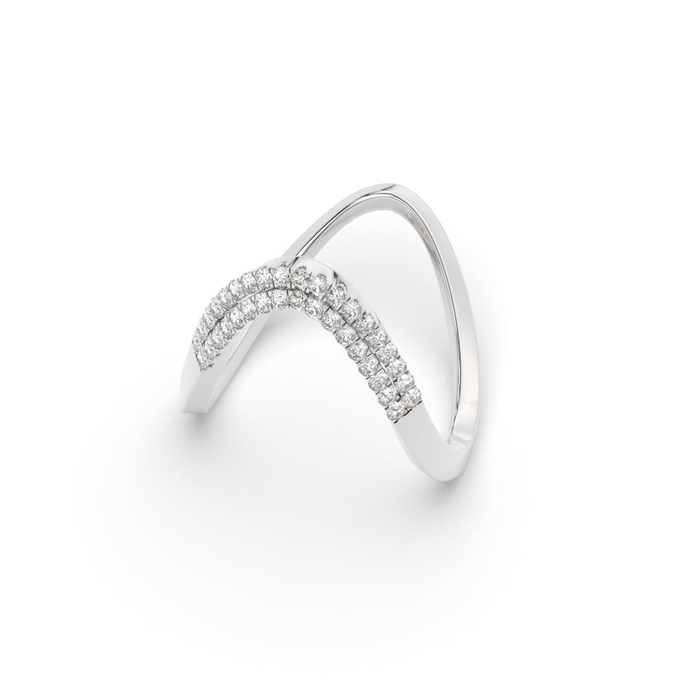 Double Band Vanki Diamond Ring