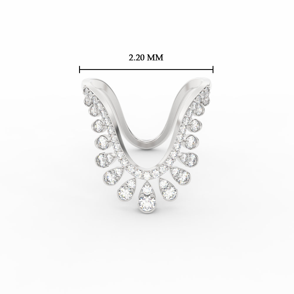 Half Carat Floral Vanki Diamond Ring