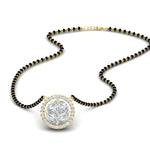 Load image into Gallery viewer, 0.75 Carat Solitaire Looking Halo Diamond Mangalsutra
