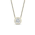 Load image into Gallery viewer, 0.75 Carat Solitaire Looking Halo Diamond Mangalsutra
