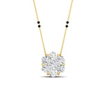 Load image into Gallery viewer, 1 Carat 7 Stone Flower Diamond Two Tone Mangalsutra
