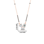 Load image into Gallery viewer, 1.50 Carat Multi Shape 3 Stone Diamond Mangalsutra
