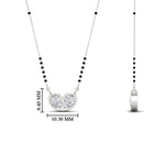 Load image into Gallery viewer, 1 Carat Pear Shaped Bezel Set Heart Mangalsutra
