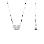 Load image into Gallery viewer, 1 Carat Pear Shaped Bezel Set Heart Mangalsutra
