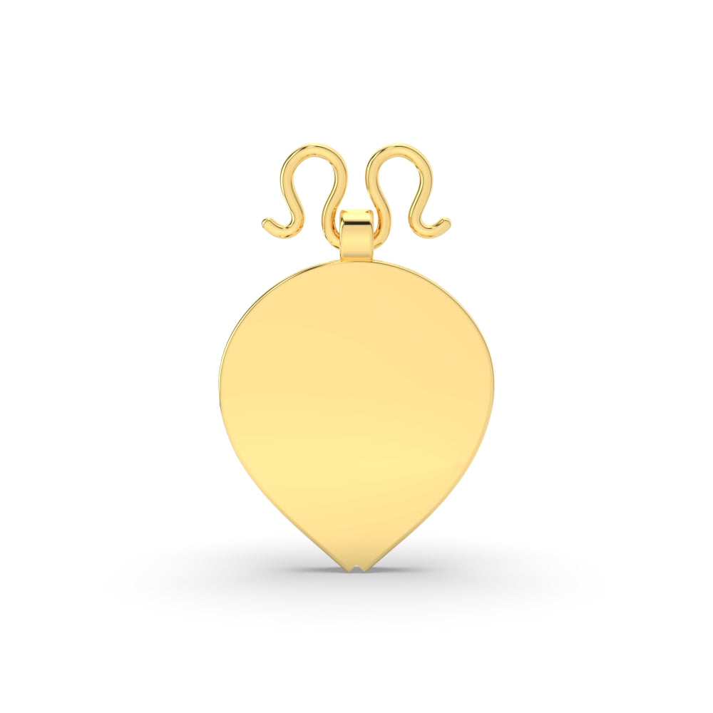 Pear In Cross Design Thali Pendant