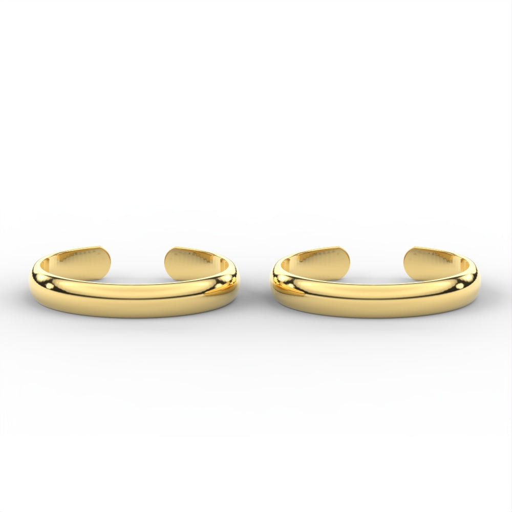 Elegant Simplicity Gold Toe Ring