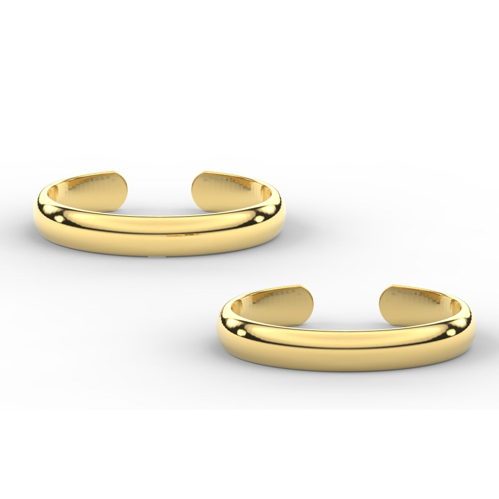 Elegant Simplicity Gold Toe Ring