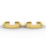 Load image into Gallery viewer, Dailywear Plain Gold Toe Rings
