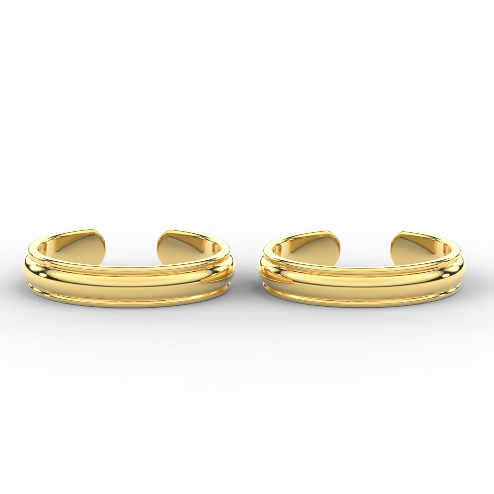 Dailywear Plain Gold Toe Rings