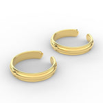 Load image into Gallery viewer, Dailywear Plain Gold Toe Rings
