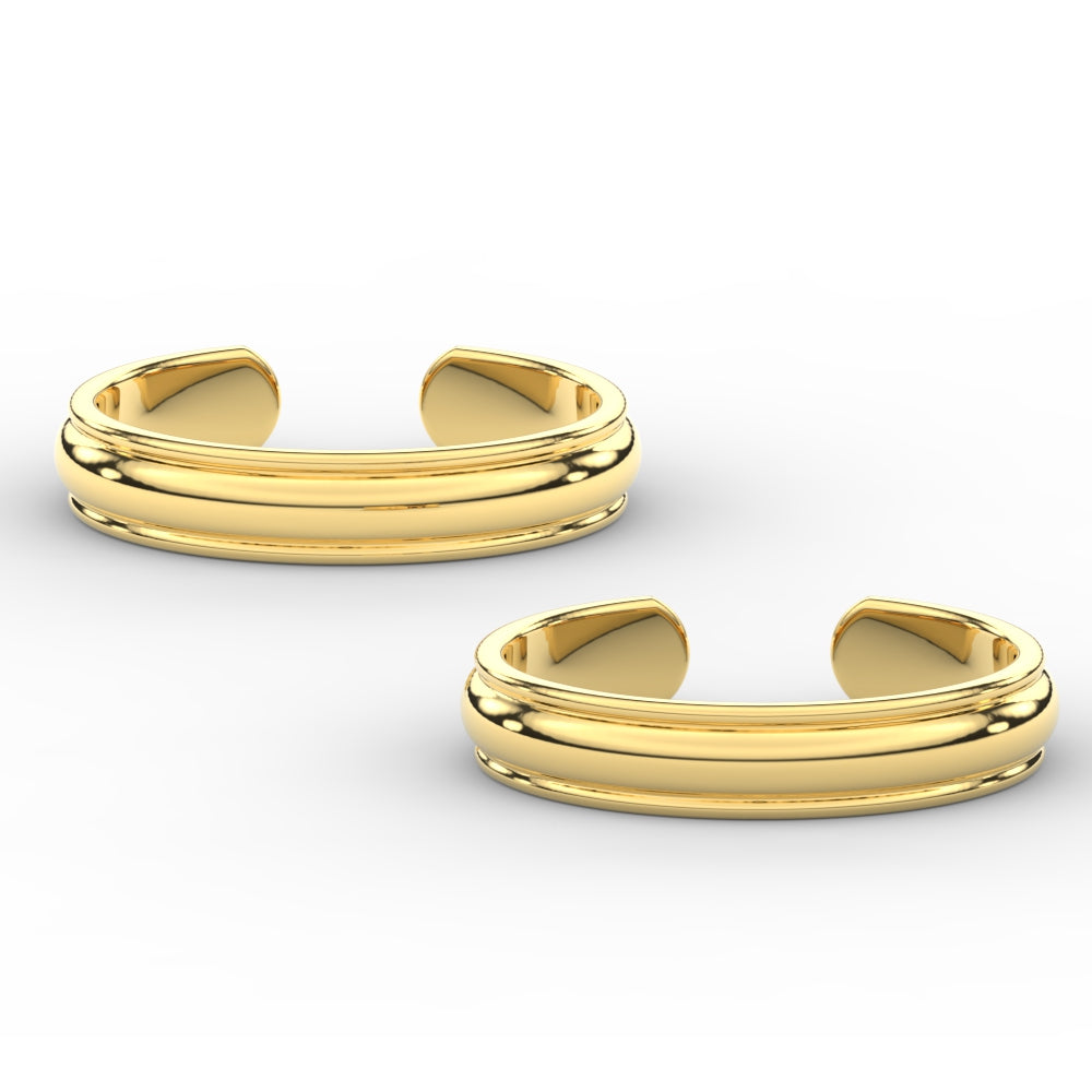 Dailywear Plain Gold Toe Rings