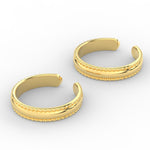 Load image into Gallery viewer, Delicate Gold Beaded Adjustable Toe Ring
